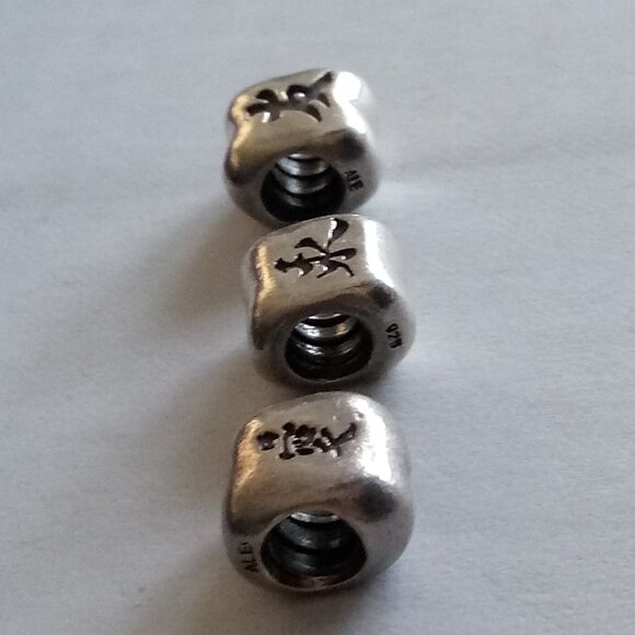 lot of 3 Pandora ALE 925 Sterling Silver "Retired" Chinese "Blessing" Charm - Picture 3 of 4